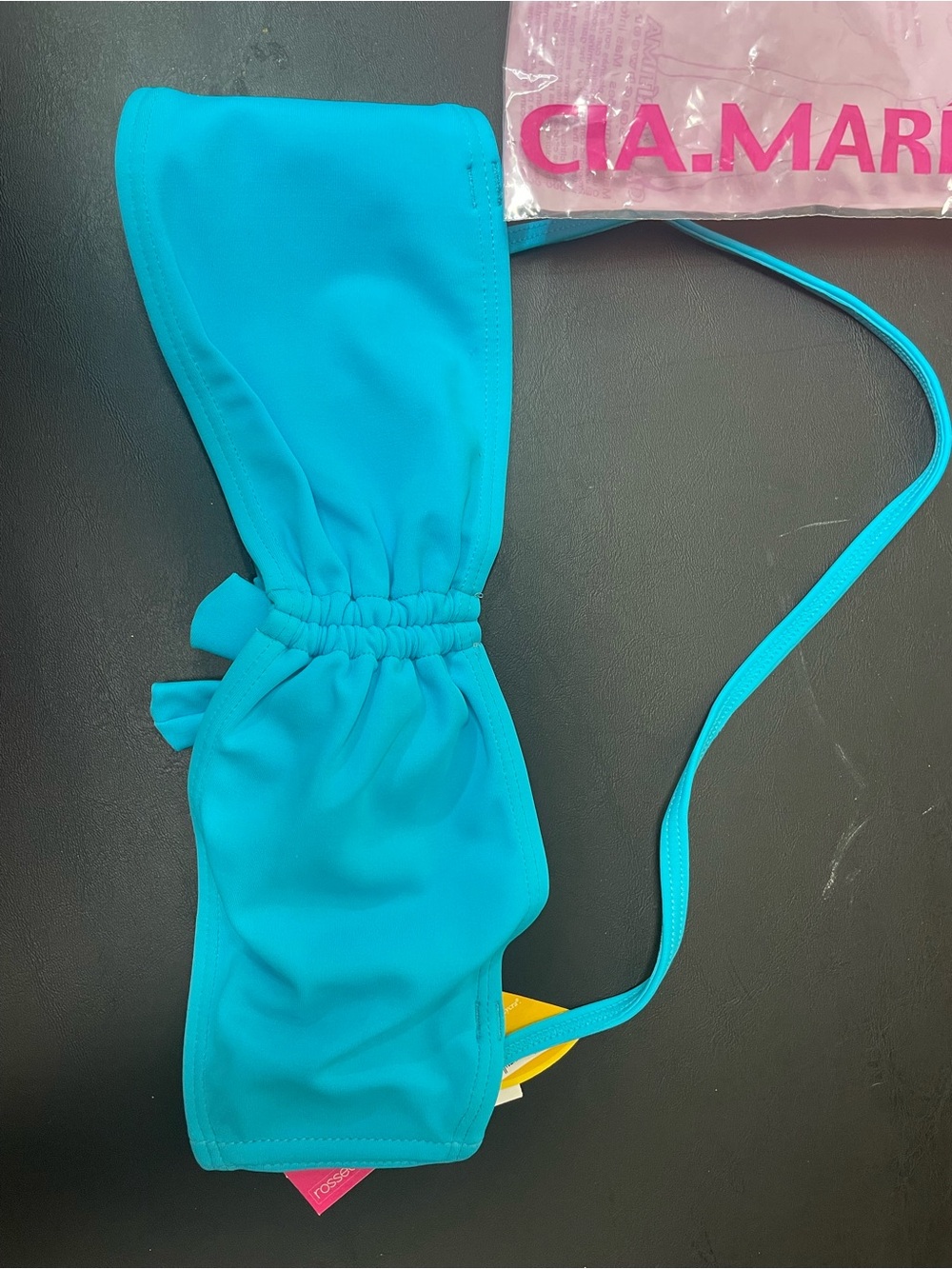 NWT Cia. Marítima Brazilian Bikini Top - Size Small (38) - Turquoise Blue